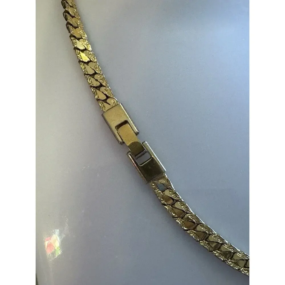 -NECKLACE Gold Tone Chain For Woman Or Men 16”